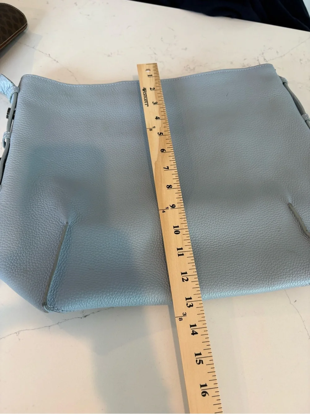 Botkier Grey/blue Pebbled Leather Hobo Shoulder Bag
